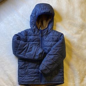 EUC North Face reversible boys winter jacket